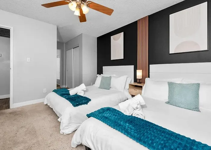 Modern 2br For 7 Pools Fitness Center & Pet-friendly Apartamento